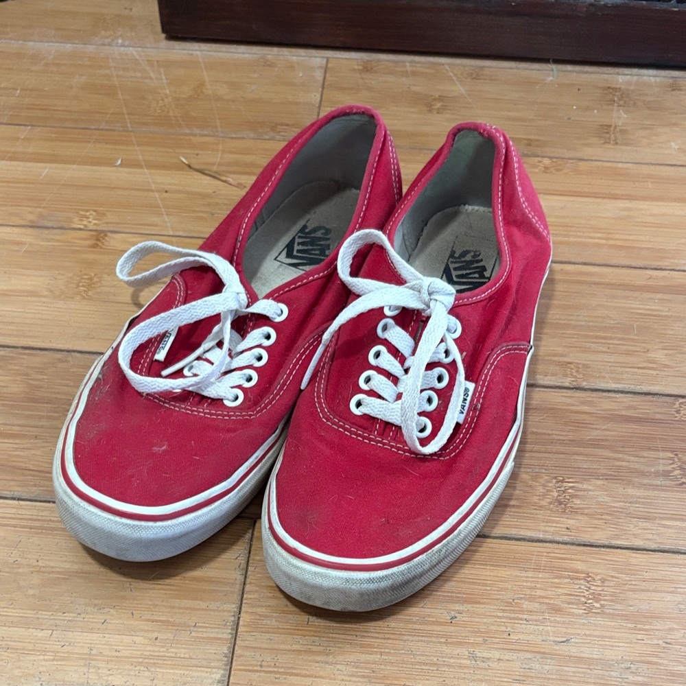 Vans Classic Red Sneakers with White Accents